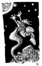 Cartoon: ab-stammung (small) by JP tagged abstammung stammbaum wurzeln odin wotan babarossa beard walhalla astronaut weltherrschaft roots bart