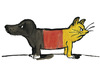 Cartoon: Ein Volk (small) by Peter Bauer tagged ein,volk,wiedervereinigung,germany,deutsche,einheit