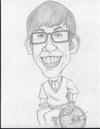 Cartoon: Kevin McHale    Artie Abrams (small) by astrocaricaturas tagged kevin,mchale,artie,abrams