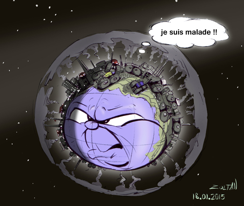 Cartoon: je suis malade (medium) by Zoltan tagged dovath,zoltan,co2,klimawandel,klima,umwelt,erde,hebdo,charlie,malade,suis,je,plneten,planet,je,suiz,malade,charlie,hebdo,erde,umwelt,klima,klimawandel,co2,zoltan,dovath