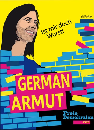 Cartoon: FDP-Parteitag (medium) by ESchröder tagged fdp,freie,demokraten,christian,lindner,parteichef,parteitag,katja,suding,hamburg,conchita,wurst,wahltag,wahlmotto,german,mut