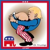 Cartoon: yes I can (small) by ESchröder tagged usa,wahlen,vorwahlen,trump,donald,präsidentschaftkandidat,republikaner,rassismus,sexismus,egoman,cartoon,karikatur,eschröder