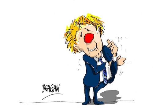 Cartoon: Boris Johnson (medium) by Dragan tagged boris,johnson