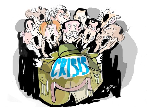 Cartoon: CRISIS-G-20 (medium) by Dragan tagged crisis,economica,mundial,g20,politics