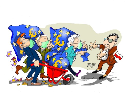 Cartoon: EU-Polonia-PODERES (medium) by Dragan tagged ue,polonia