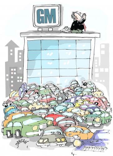 Cartoon: General Motors (medium) by Dragan tagged general,motors,auto,cricis