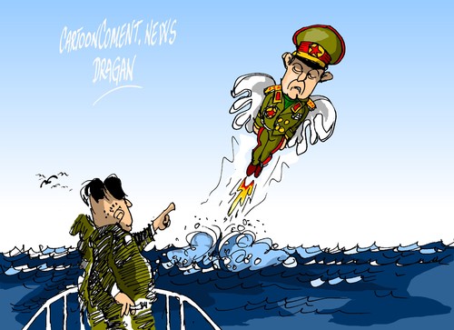 Cartoon: Hyon Yong-chol-misil (medium) by Dragan tagged hyon,yong,chol,misil,balistico,submarino,corea,del,norte,politics,cartoon