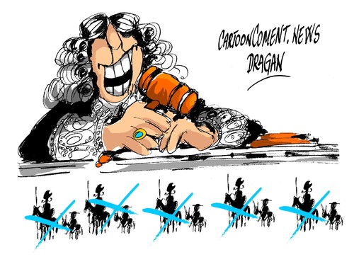 Cartoon: Justicia-PP-caso Blesa (medium) by Dragan tagged justicia,pp,caso,blesa,consejo,general,del,poder,judicial,cgpj,cartoon