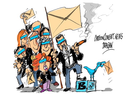 Cartoon: Mariano Rajoy-bandera (medium) by Dragan tagged mariano,rajoy,partido,popular,pp,spain,gobierno,corrupcion,politics,cartoon