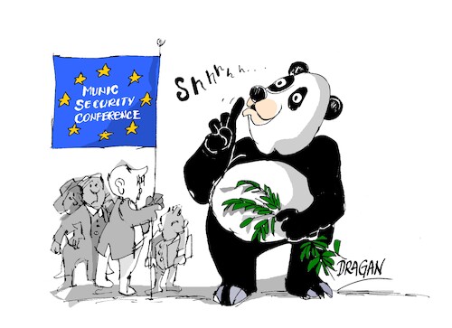 Cartoon: Munich China (medium) by Dragan tagged conferencia,de,seguridad,munich,china
