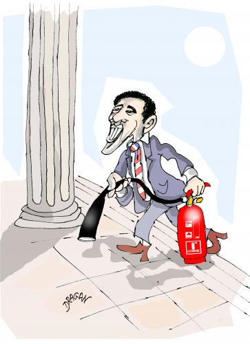Cartoon: Obama 2 (medium) by Dragan tagged obama