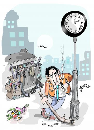 Cartoon: reloj (medium) by Dragan tagged reloj,cita