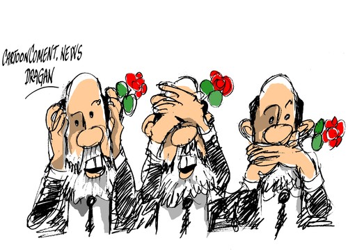 Cartoon: Rubalcaba-tres propuestas (medium) by Dragan tagged alfredo,perez,rubalcaba,psoe,corrupocion,politics,cartoon