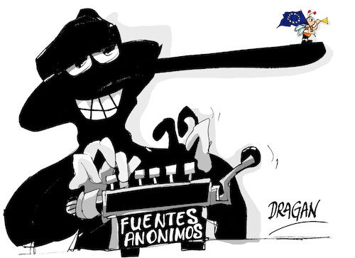Cartoon: UE-fuentes anonimos (medium) by Dragan tagged consejo,europeo,ue