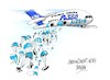 Cartoon: Airbus-reduccion de personal (small) by Dragan tagged airbus,reduccion,de,personal