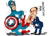 Cartoon: Barack Obama-Capitan America (small) by Dragan tagged barack obama capitan america eeuu ukrayna politic cartoon