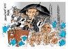 Cartoon: Barack Obama-interprete (small) by Dragan tagged barack,obama,interprete,federacion,sudafricana,de,sordos,nelson,mandela,cartoon