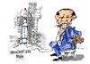 Cartoon: Barack Obama-lanzadora (small) by Dragan tagged corea,del,norte,barack,obama,eeuu,misil,largo,alcance,cohete,satelite,politics,cartoon