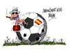 Cartoon: Espana-gooooooo! (small) by Dragan tagged espana,fudbol,corrupcion,fondos,publicos,real,madrid,barca,cartoon