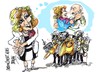 Cartoon: Esperanza Aguirre-baile (small) by Dragan tagged comunidad,madrid,esperanza,aguirre,politics,cartoon