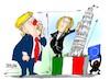 Cartoon: Giorgia Meloni-entre iguales (small) by Dragan tagged giorgia,meloni,donald,trump