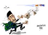 Cartoon: Hamid Karsai-los sacos de CIA (small) by Dragan tagged hamid,karsai,cia,afganistan,estados,unidos,de,america,eeuu,sad,politics,cartoon