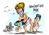 Cartoon: India-OMC (small) by Dragan tagged india,omc,bali,alimentacion,comercio,desarrollo,politics,cartoon
