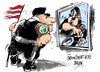 Cartoon: Jobbik antisemita-susto (small) by Dragan tagged hungria,parlamento,jobbik,judios,antisemitismo,extrema,derecha,politics,cartoon