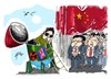 Cartoon: Kim Jong-Il (small) by Dragan tagged kim,jong,il,china,corea,del,norte,pekin,politics,cartoon