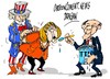Cartoon: Mercel-Obama-TTIP (small) by Dragan tagged angela,mercel,barack,obama,ttip,politics,cartoon