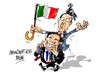 Cartoon: Napolitano-Berlusconi Pz Venezia (small) by Dragan tagged giorgio,napolitano,silvio,berlusconi,italia,plazza,venezia,elecciones,politics,cartoon