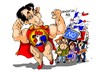 Cartoon: Nicolas Sarkozy-regreso (small) by Dragan tagged nicolas,sarkozy,francia,union,por,un,movimiento,popular,ump,politics,cartoon