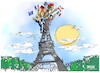 Cartoon: Paris-cumbre paralela (small) by Dragan tagged paris,emannuel,macron,cumbre