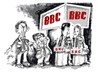 Cartoon: Tony Blair  Gordon Brown (small) by Dragan tagged tony blair gordon brown david cameron nick clegg debate bbc politics cartoon londres
