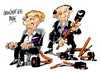 Cartoon: Vladimir Putin- Barack Obama-G8 (small) by Dragan tagged vladimir,putin,barack,obama,g8,loug,erne,syria,politics,cartoon