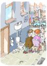 Cartoon: WC (small) by Dragan tagged wc
