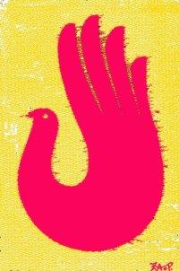 Cartoon: peace bird (medium) by johnxag tagged fire,pigeon,bird,peace