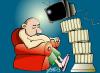 Cartoon: culture and television3 (small) by johnxag tagged trash,tv,culture,civilisation,sleep