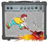 Cartoon: guitar contest (small) by johnxag tagged guitar,rock,brake