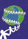 Cartoon: you can help (small) by johnxag tagged chain,earth,globe,planet,save,protect,prevent,together