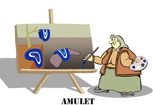 Cartoon: Amulet... (medium) by berk-olgun tagged amulet