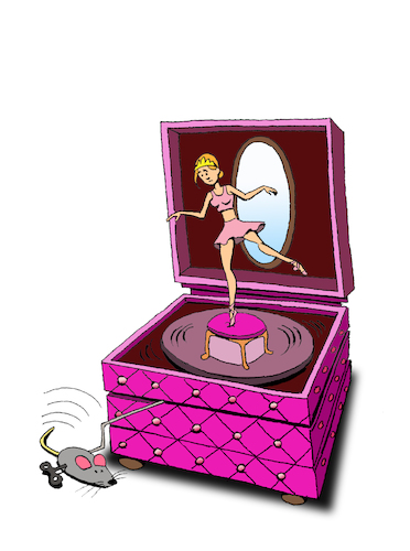 Cartoon: Ballerina Box Mechanism... (medium) by berk-olgun tagged ballerina,box,mechanism