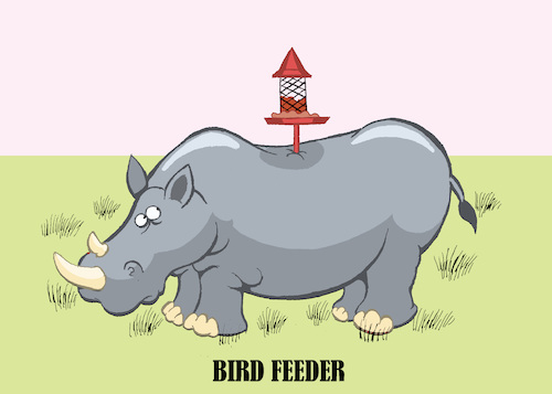 Cartoon: Bird Feeder... (medium) by berk-olgun tagged bird,feeder