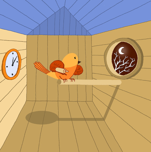 Cartoon: Birdhouse... (medium) by berk-olgun tagged birdhouse