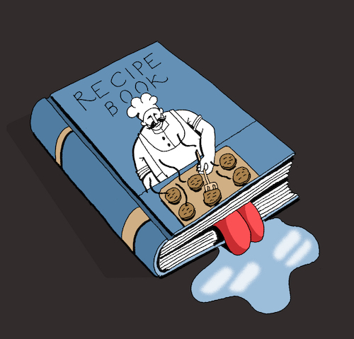 Cartoon: Bookmark... (medium) by berk-olgun tagged bookmark
