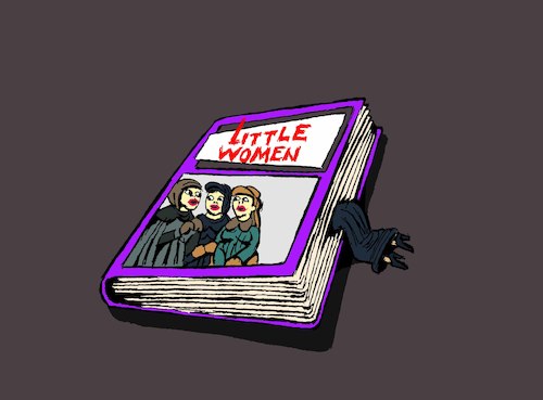 Cartoon: Bookmarker... (medium) by berk-olgun tagged bookmarker