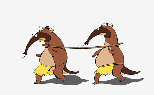 Cartoon: Cannibal Anteater... (medium) by berk-olgun tagged cannibal,anteater