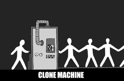 Cartoon: Clone... (medium) by berk-olgun tagged clone