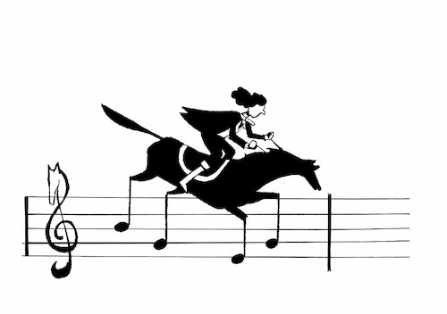 Cartoon: Composer... (medium) by berk-olgun tagged composer