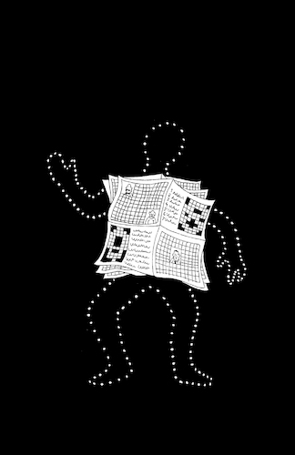 Cartoon: Crossword Man... (medium) by berk-olgun tagged crossword,man